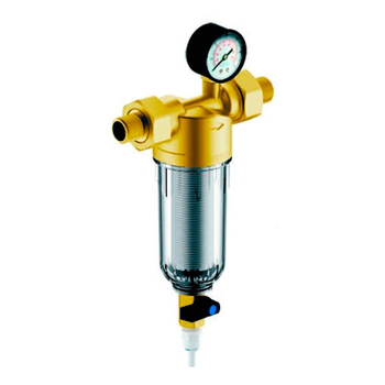 Магистральный фильтр Гейзер Бастион 112 с манометром для холодной воды 1/2 - Фильтры для воды - Магистральные фильтры - Магазин стабилизаторов напряжения Ток-Про